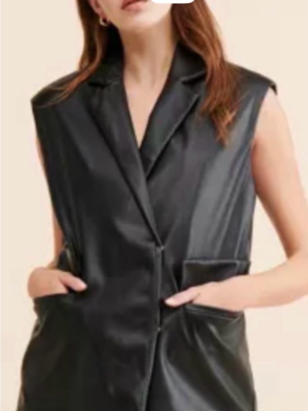 Native youth Faux Leather Vest